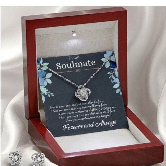 To My Soulmate , Love Knot , Anniversary Gift , Birthday Gift , Holiday Present - Picture 4 of 4